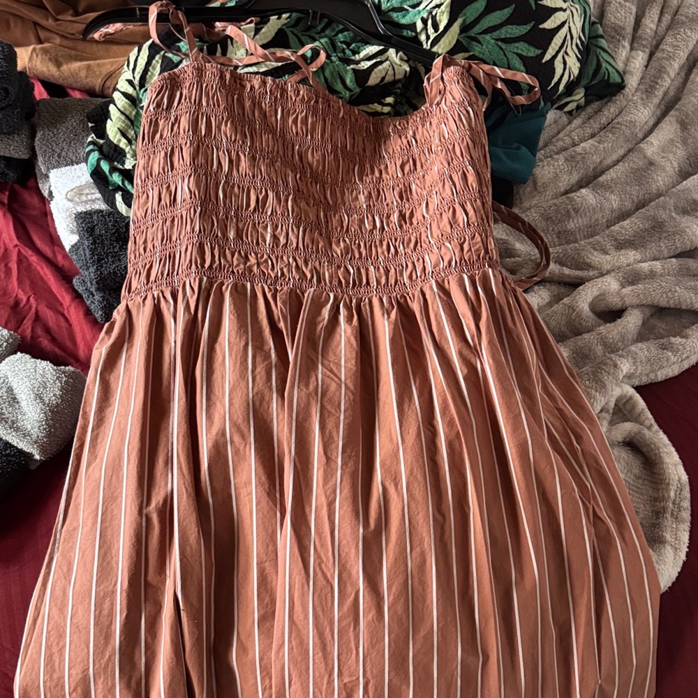 Target Rust and White Striped Dress
